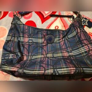 Coach Plaid Shoulder Bag